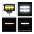 Led Light Bar With Amber Dual row work light with white amber position Supplier